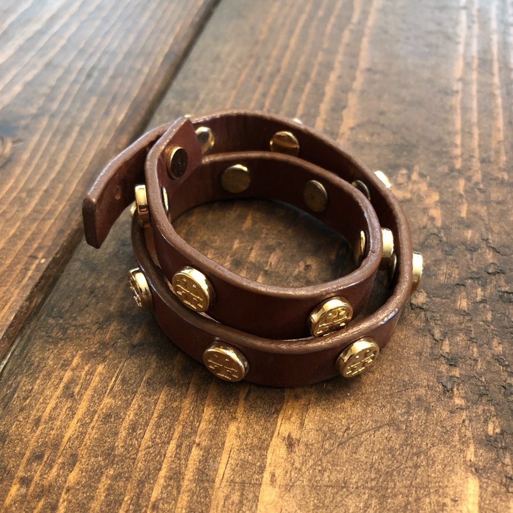 Tory Burch leather wrap bracelet